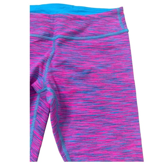 IVIVVA Rhythmic Crop Leggings With Inner Back Pocket Pink/Blue Heathered 14Y - Picture 5 of 10